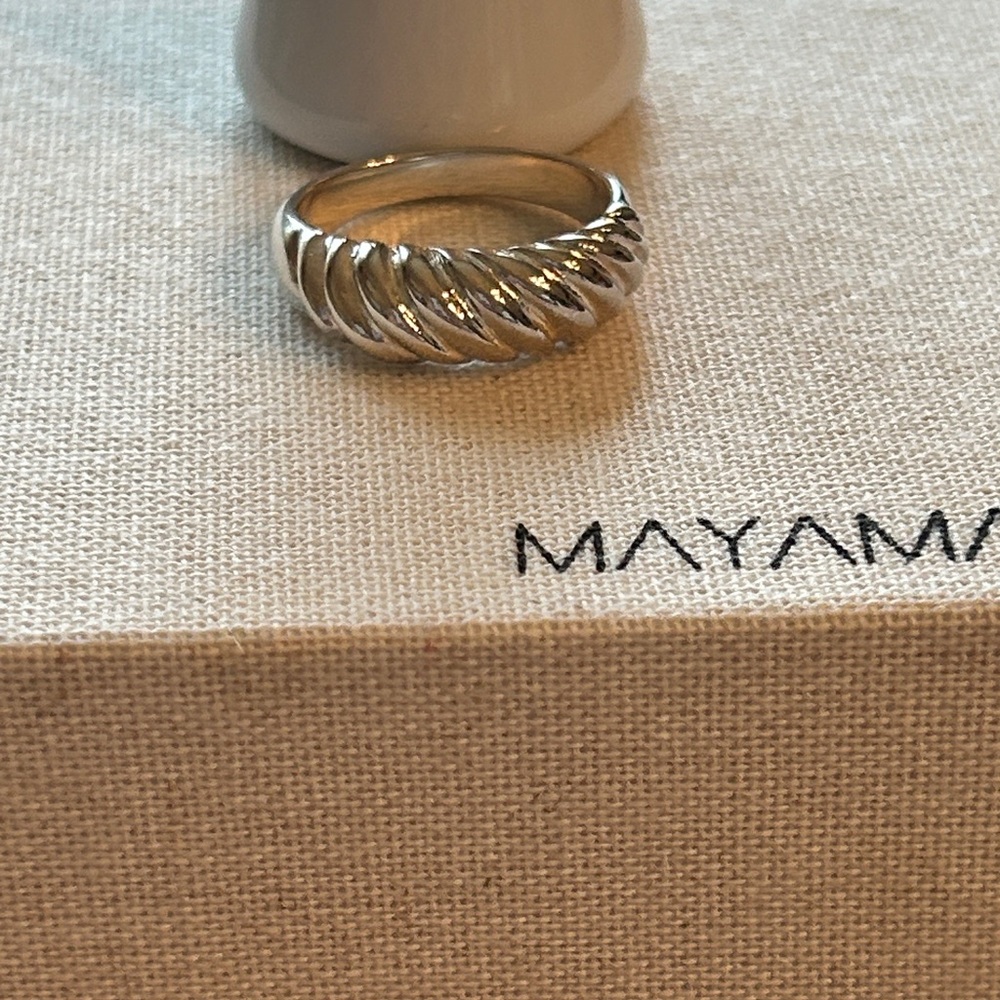 Mayamar silverTwisted croissants Ring size 9.5 SOLD‎ OUT on line!